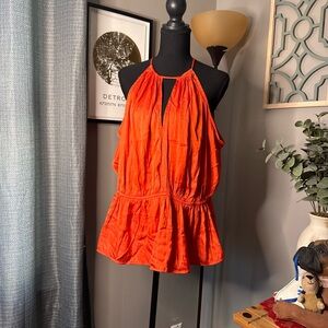 Old Navy Bright Orange Blouse